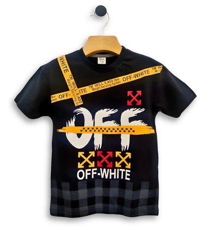 Erkek Çocuk Off-White Baskılı İkili Takım